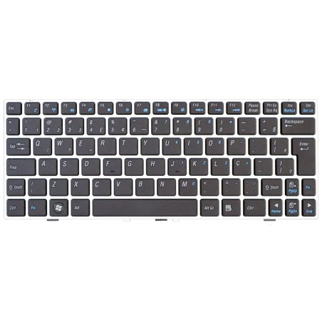 Teclado Asus Eee Pc Eeepc 1000 1000h Br Moldura Branca Br