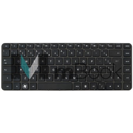 Teclado Hp Dm4-1000 Dv5-2000 662109-201 Br Com Moldura