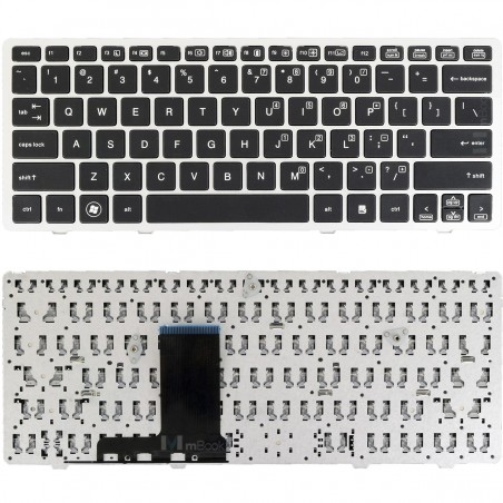 Teclado Hp Elitebook 2560p 2570p Frame Prata