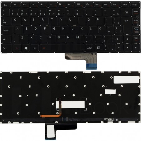 Teclado para Lenovo 5n20h47063 9z.ncmsn.00u Br Com Ç