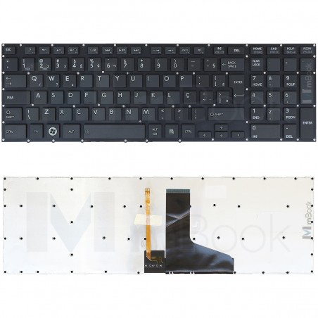 Teclado Toshiba Satellite mp-12x16cuj528 13e352204419m C Led