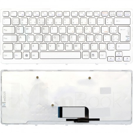 Teclado P/ Sony Vaio Vpc-cw15ec/bu Vpc-cw15ec/wu Branco