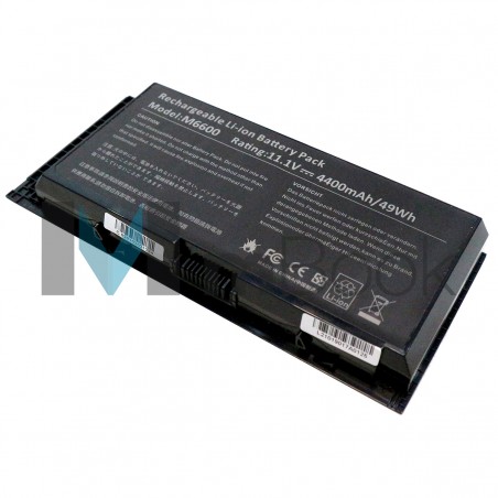 Bateria para Dell M6700 KJ321 97KRM 4400mAh