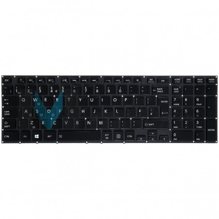 Teclado Toshiba Satellite NSK-TZ0SU P50-A P75-A7200 UK