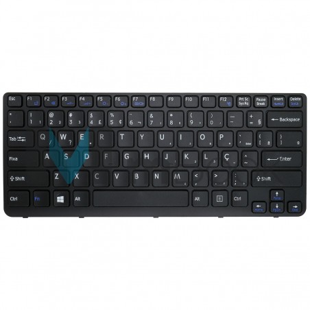 Teclado Sony Vaio Sve141390x Sve14112eg BR Trava 1,8cm