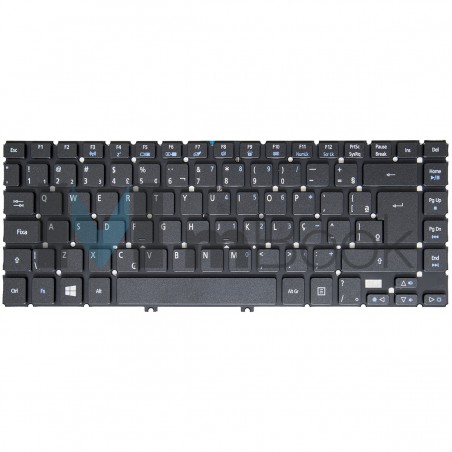 Teclado para Acer compatível com PN 9Z.N9LBC.A1D BR Com LED