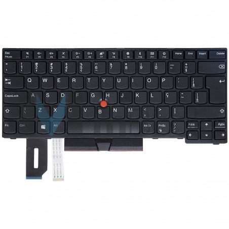 Teclado para Lenovo compatível com PN 01YP520 BR com Ç