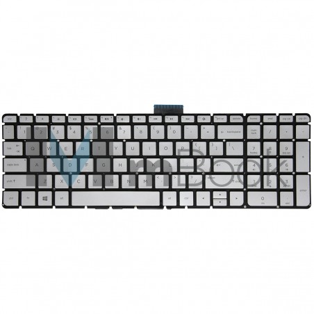 Teclado para HP Envy 17-S113CA 17-G015DX Prateado, US