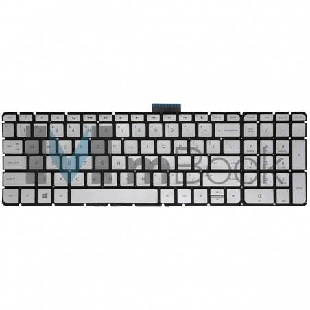 Teclado para HP Pavilion 15-AB008TX 17-G192DX Prateado, US