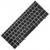 Teclado Hp Elitebook 2560p 2570p BR Ç Com PS Frame Prata