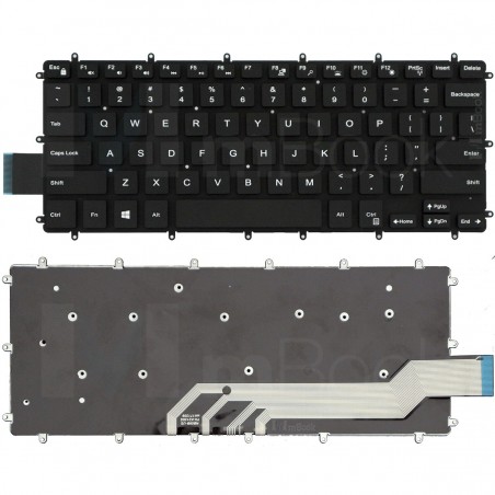 Teclado pra Dell Inspiron 13 7368 US Sem LED