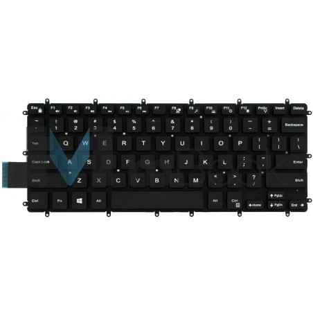 Teclado pra Dell Inspiron 13 7368 US Sem LED