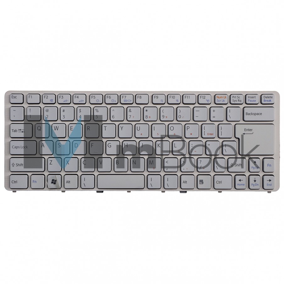 Teclado P/ Sony Vaio 148737941 148737961 Branco