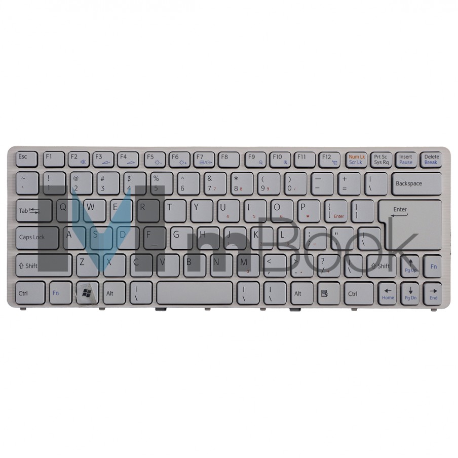 Teclado P/ Sony Vaio 148737941 148737961 Branco