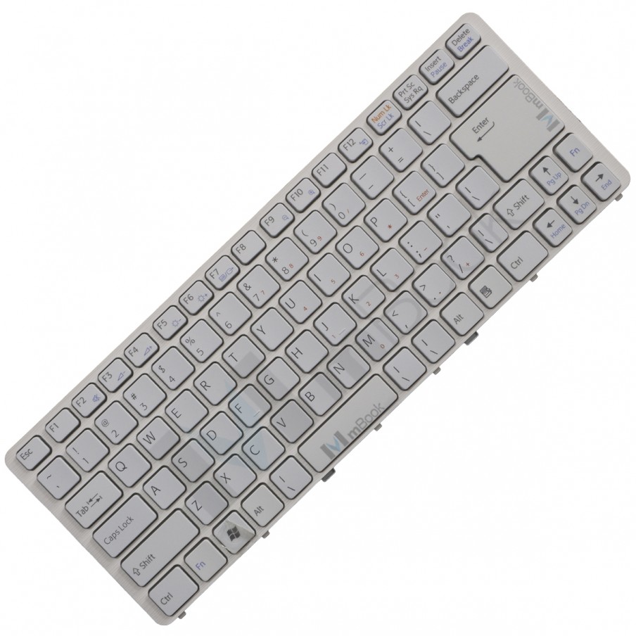 Teclado P/ Sony Vaio Vgnnw125j Vgn-nw125j Branco