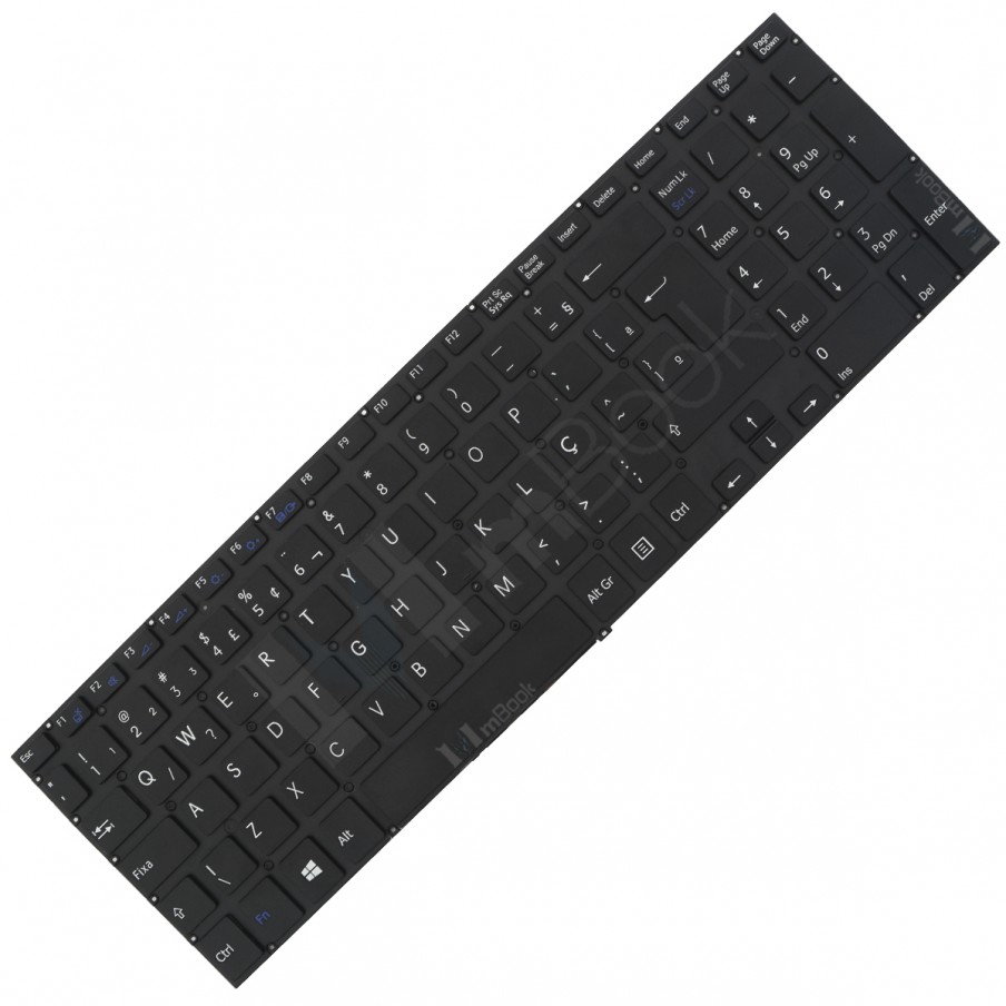 Teclado Sony Vaio SVF152C1WL SVF152C29L Preto Shift Grande