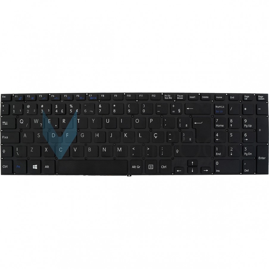 Teclado Sony Vaio SVF152C1WL SVF152C29L Preto Shift Grande