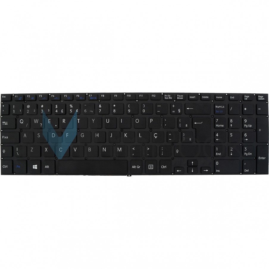 Teclado Sony Vaio SVF1532BCXB SVF1532BCXW Preto Shift Grande