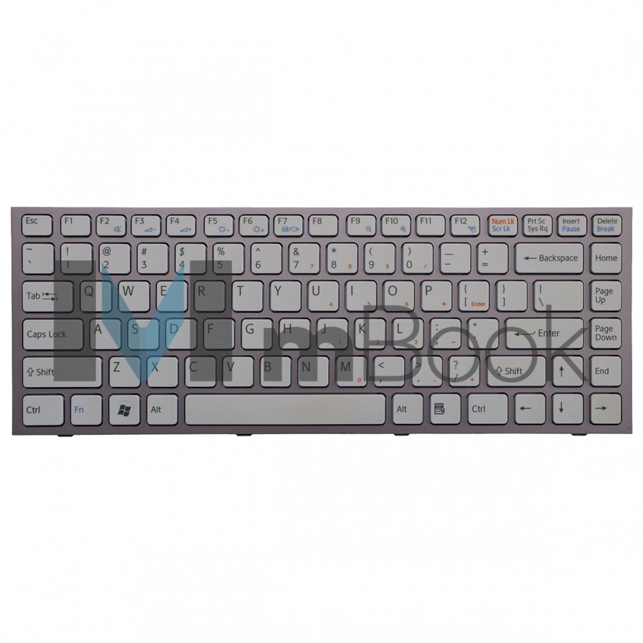 Teclado pra Sony Vaio VPC-S13SGX/Z, VPC-S13SGX/ZI Branco