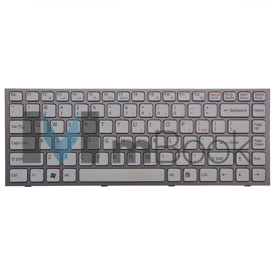 Teclado pra Sony Vaio VPC-S13SGX/Z, VPC-S13SGX/ZI Branco