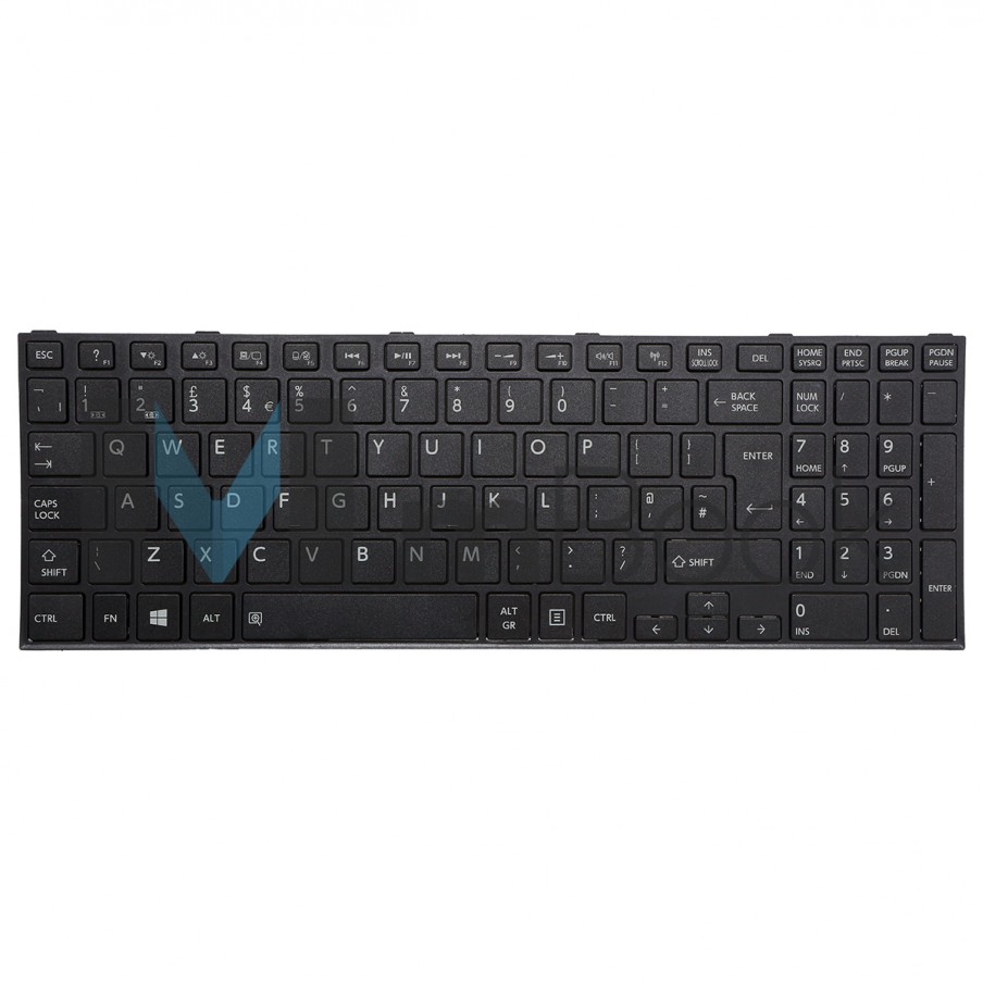 Teclado Toshiba Satellite C50-BBT2N22 C55T-B5149 C50-BST2 UK