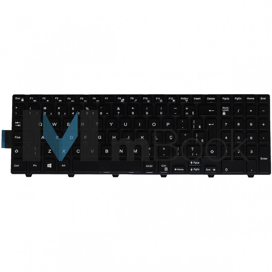 Teclado Dell Inspiron 15 P39f Nsk-lr0bc V147225br1 C/ Led