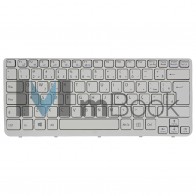 Teclado Sony Vaio SVE14116FXW SVE1412BCXB Branco Com Frame