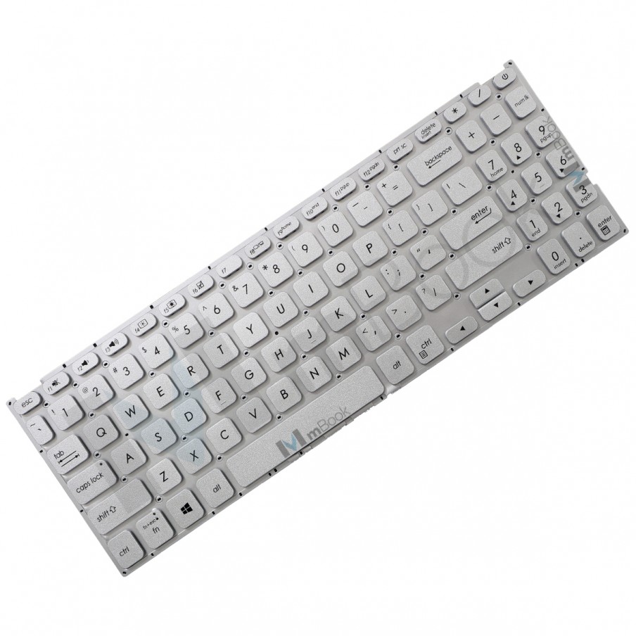 Teclado pra ASUS Vivobook X509F X509U US Prateado