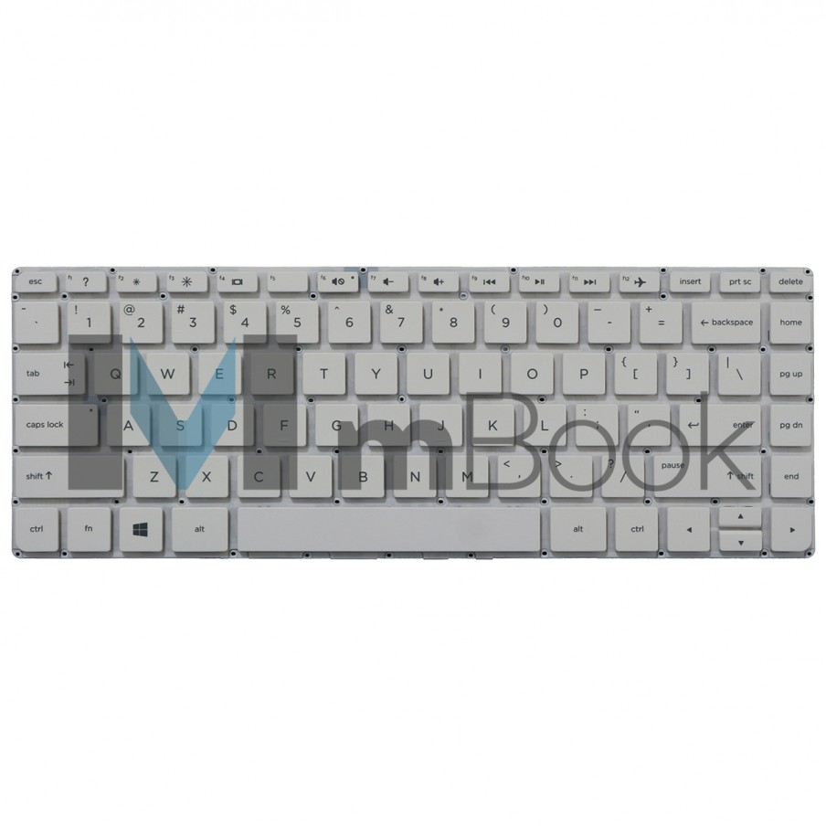 Teclado para HP Pavilion compatível com 757318-001 Layout US