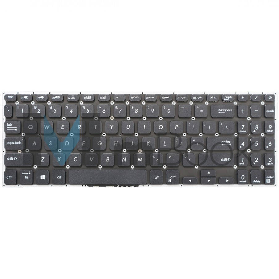 Teclado para notebook compatível com Asus Vivobook X530U