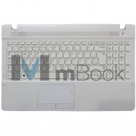 Teclado Palmrest Topcover p Samsung Ativ Book NP270E5E-KD1BR