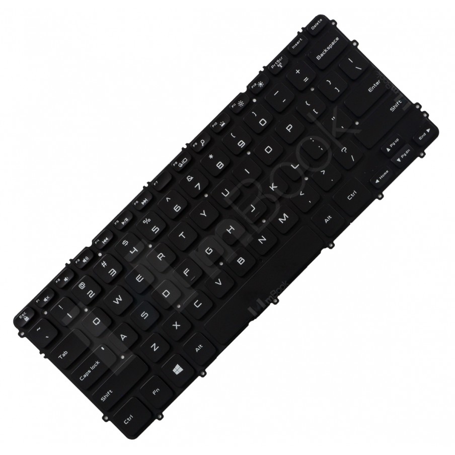 Teclado para Dell compatível com PN nsk-lj0ln US com LED