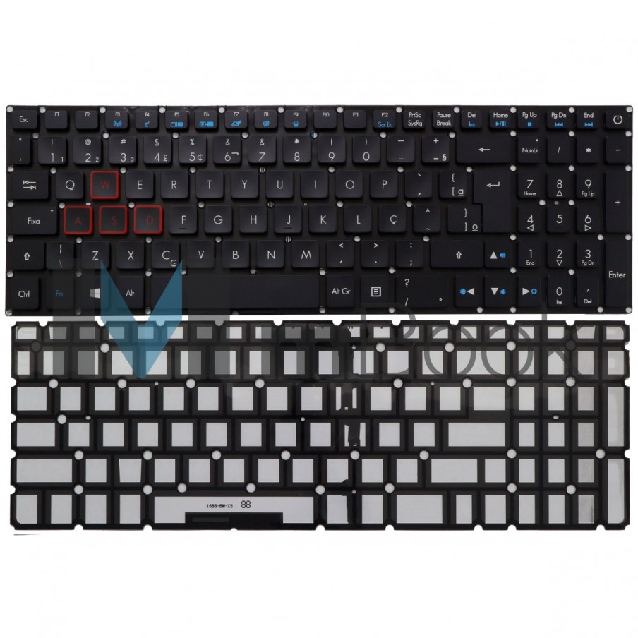 Teclado para Acer Aspire VX5-591G Series BR com Ç