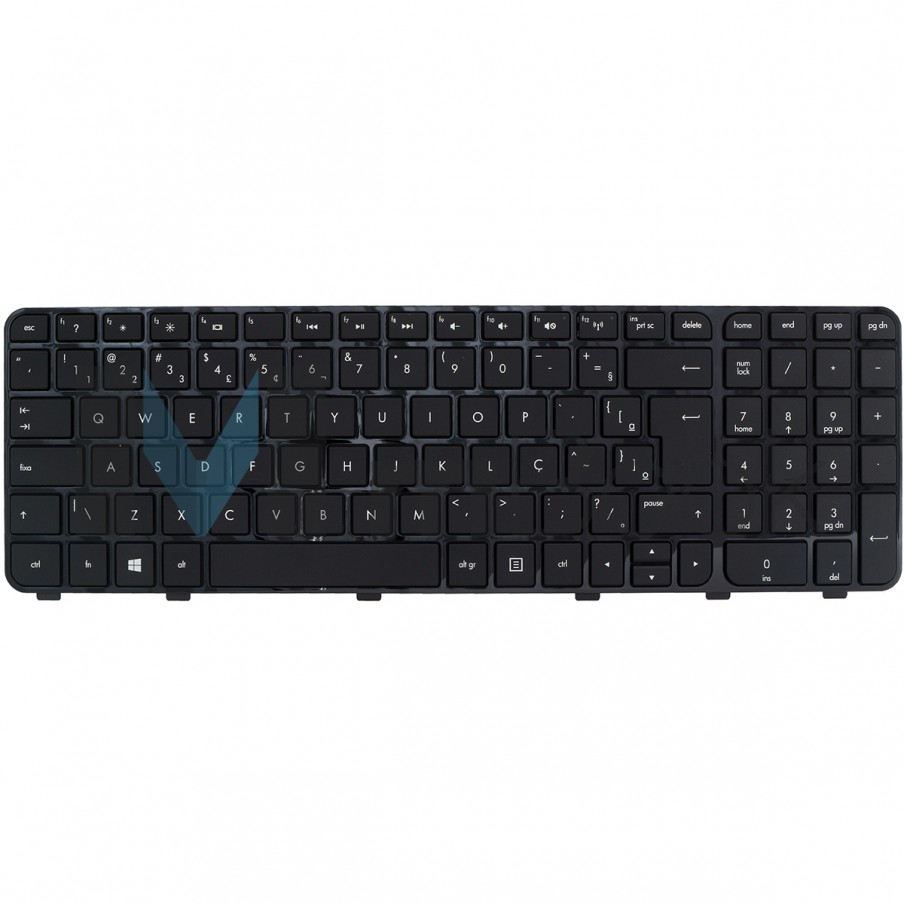 Teclado Hp DV6-7002SM DV6-7002SS DV6-7002ST BR Com Frame