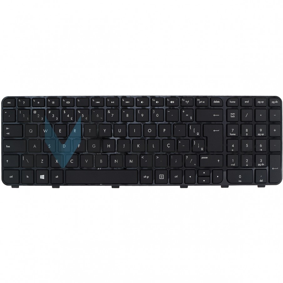 Teclado Hp DV6-7002SM DV6-7002SS DV6-7002ST BR Com Frame