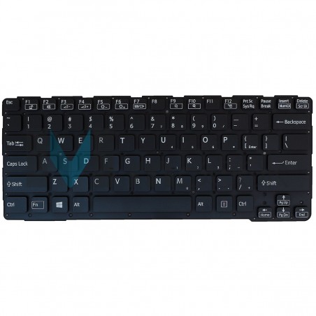 Teclado Para Sony Sve14aa12x Sve14a16fbw Preto Layout Us