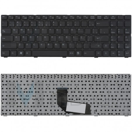 Teclado para notebook compatível com PN MP-09R66PA-920W