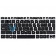 Teclado Hp Elitebook 651390-d61 6037b0065317 Us Frame Prata