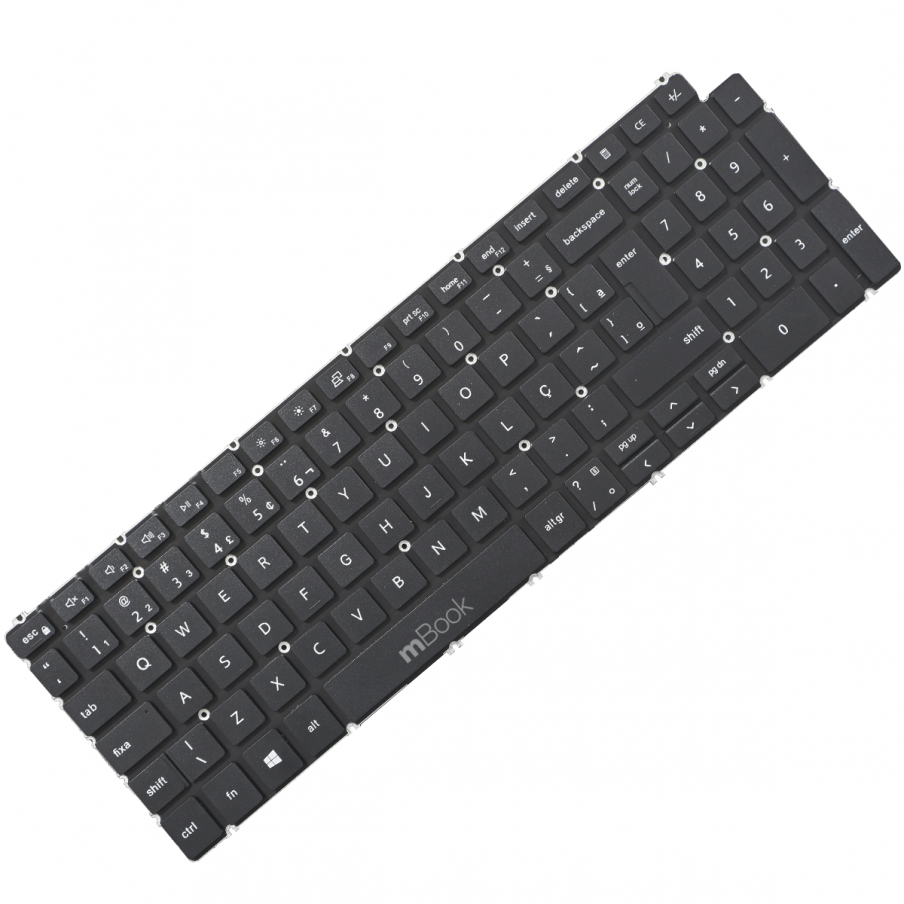 Teclado para Dell Inspiron 15 3505 Preto BR sem LED