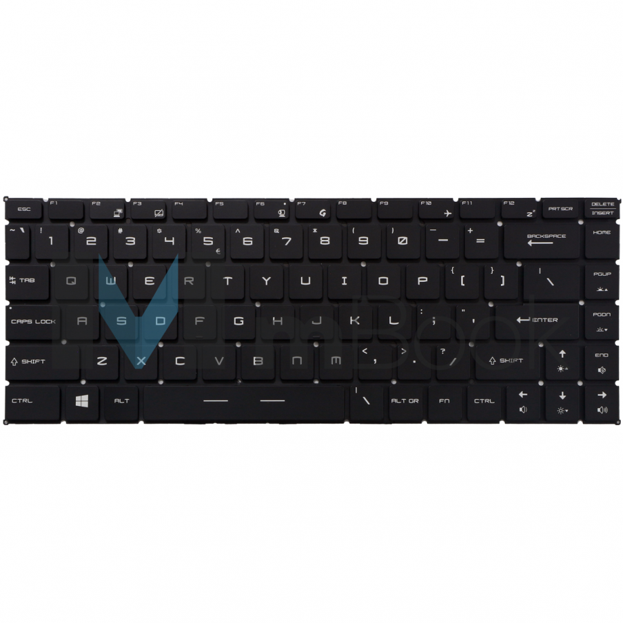 Teclado para MSI 9z.nk1bn.c1d Preto US LED