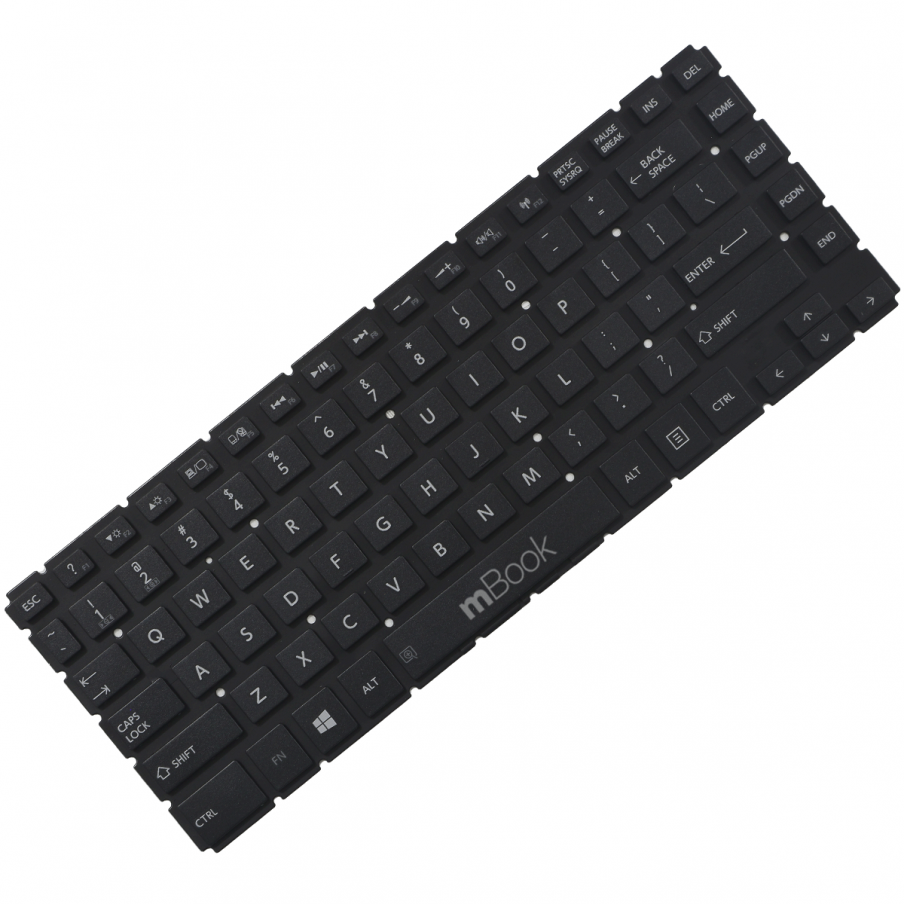 Teclado para Toshiba 6037B0096202 Preto US sem LED