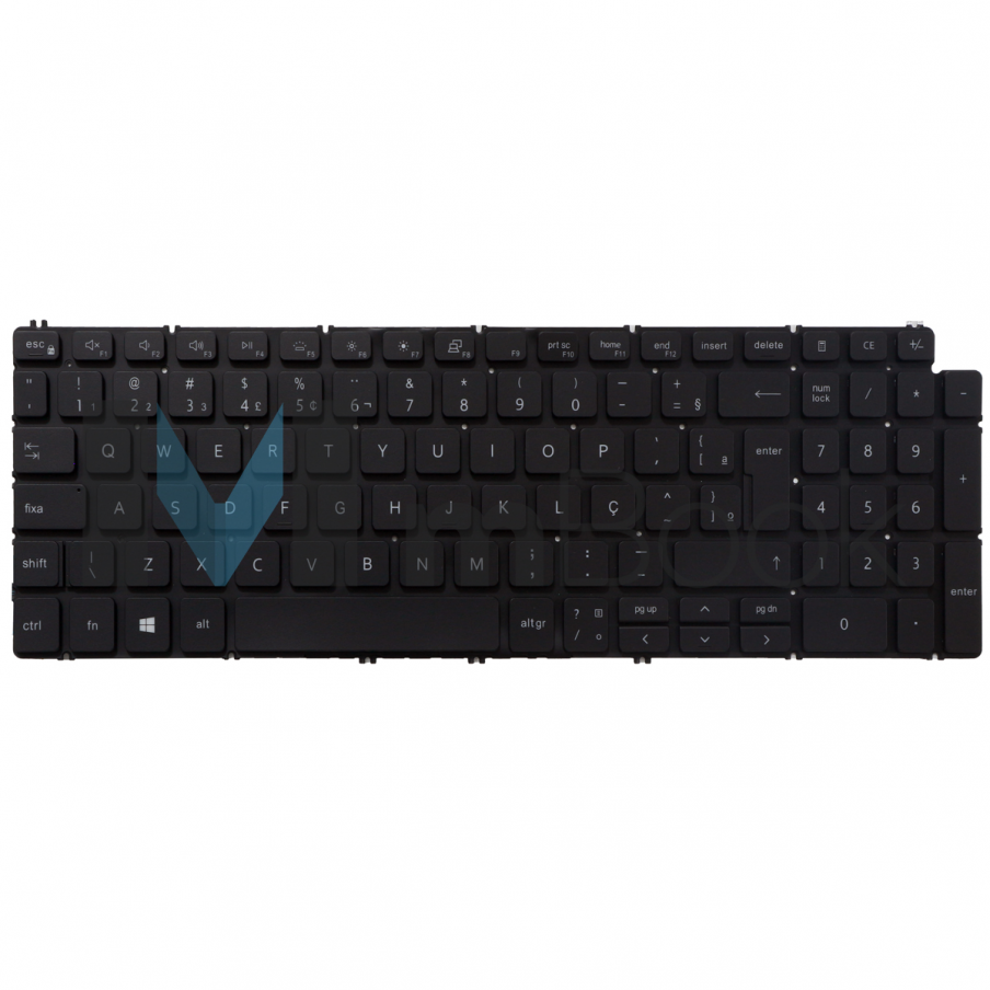 Teclado para note Dell Inspiron 15 5502 Layout PO Com LED