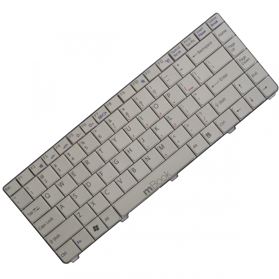 Teclado Branco P/ Sony Vaio Vgn-c270cel Vgn-c270cnh