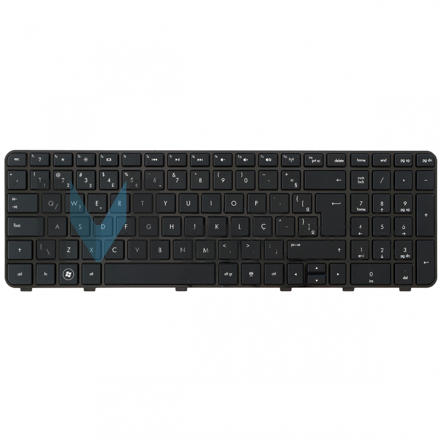 Teclado P/ Notebook Hp Pavilion Dv6-6000 Com Frame Abnt (ç)