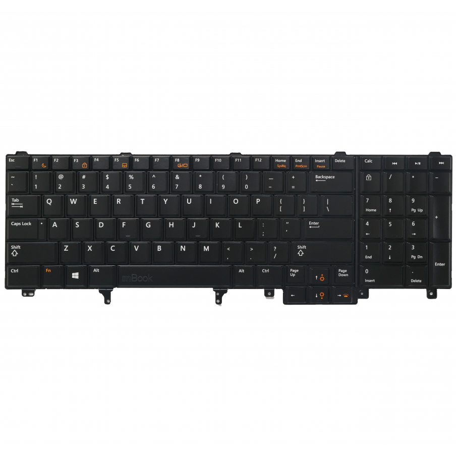 Teclado para Dell Latitude E5530 Layout US Com LED