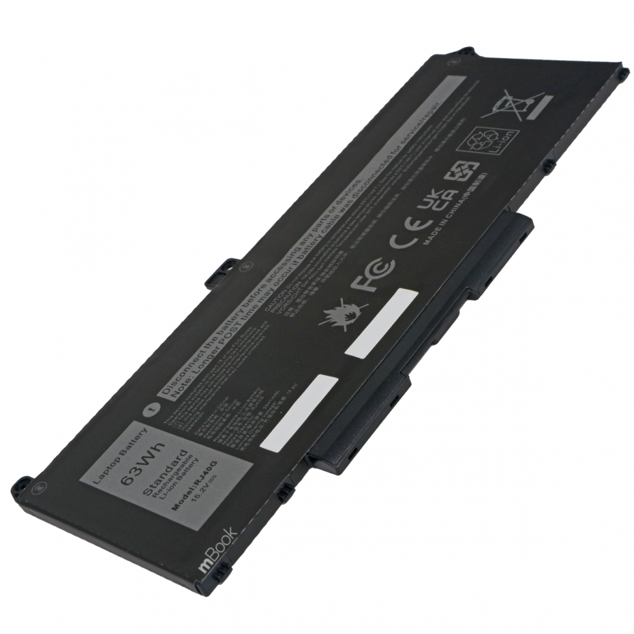 Bateria para Dell compatível com PN WY9DX 0WK3F1 63Wh