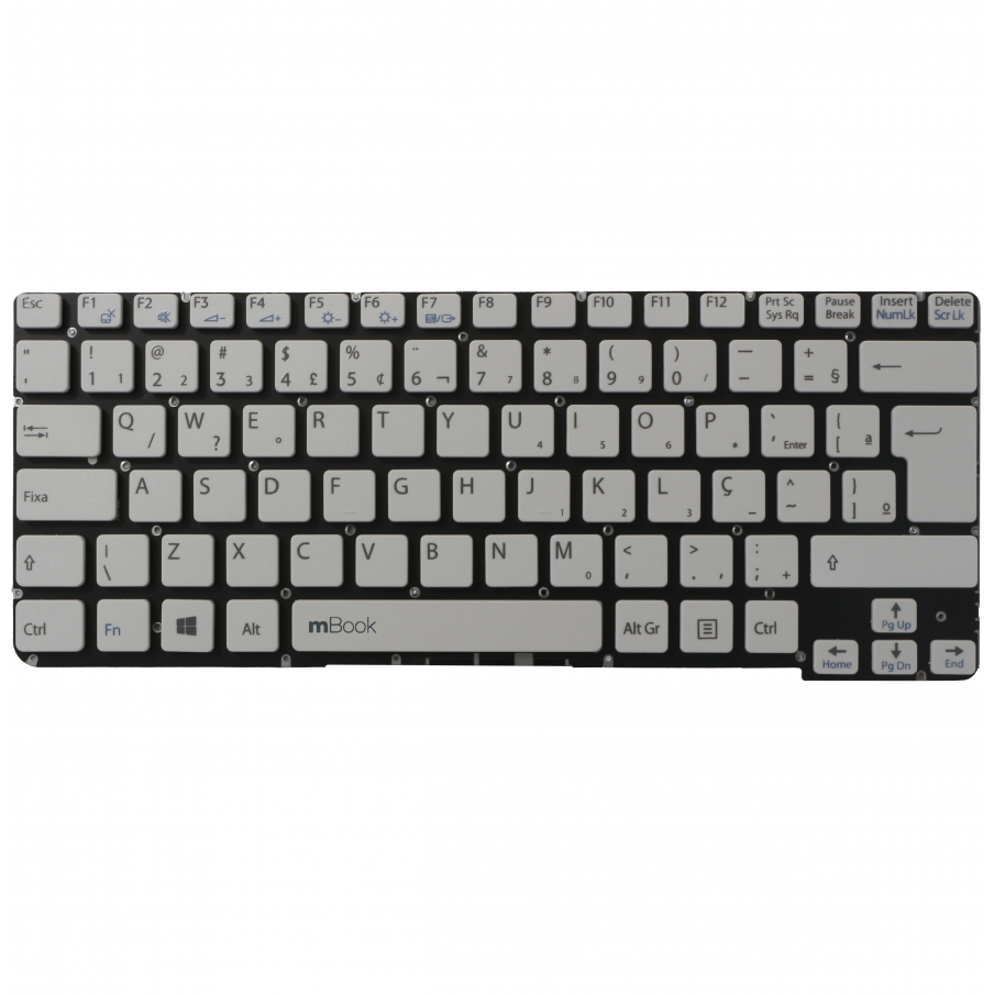 Teclado Sony Vaio Sve14123cbw Sve141d11x Branco