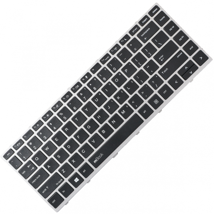 Teclado p/ HP compatível com Hp Probook 640 G4 Us Mold Prata