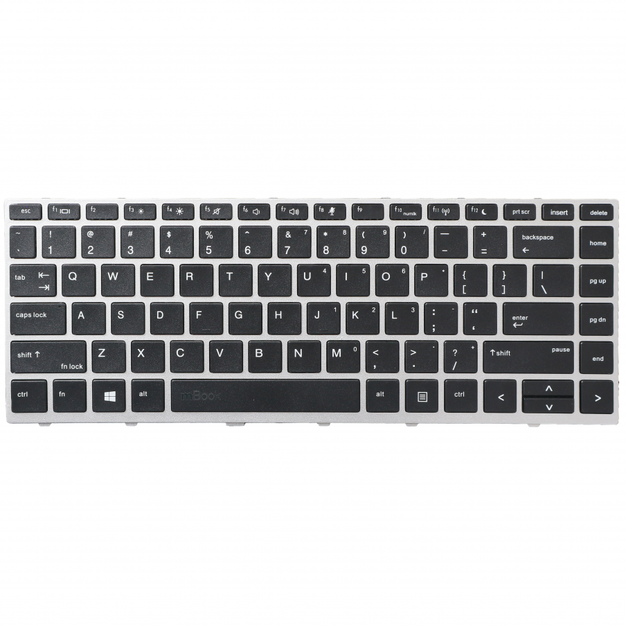 Teclado pra HP compatível com sg-87710-40a Moldura Prateada