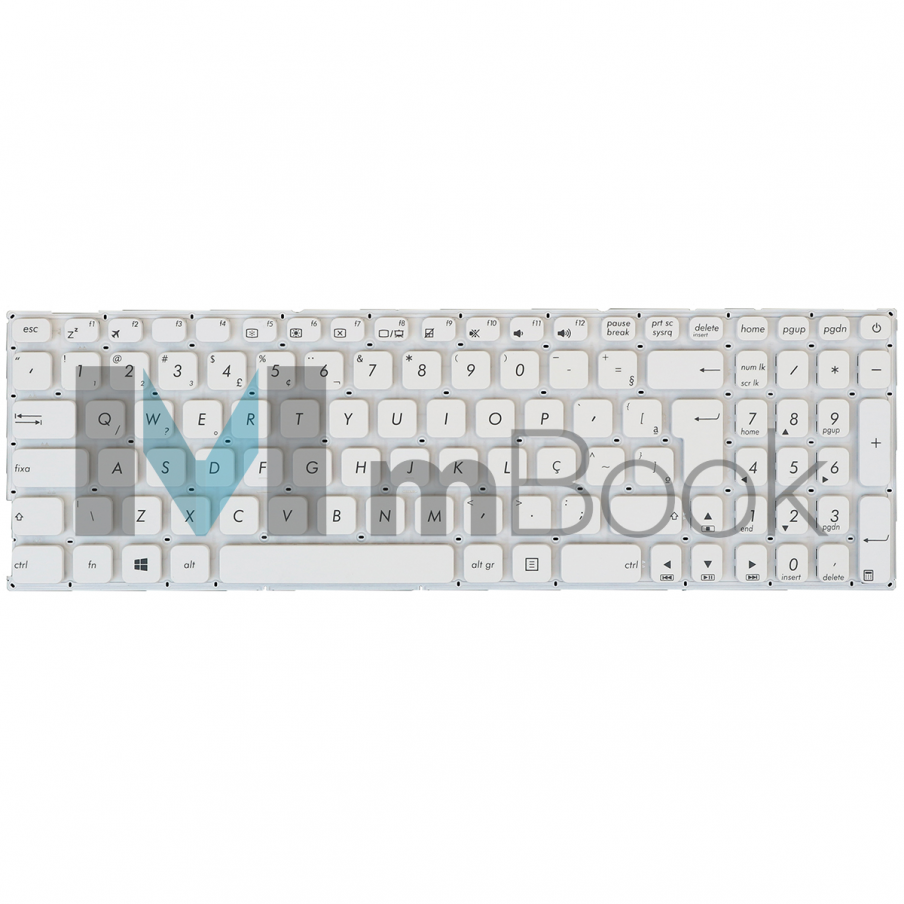 Teclado para Asus X541 R541ua-rb51 X541la X541lj Branco